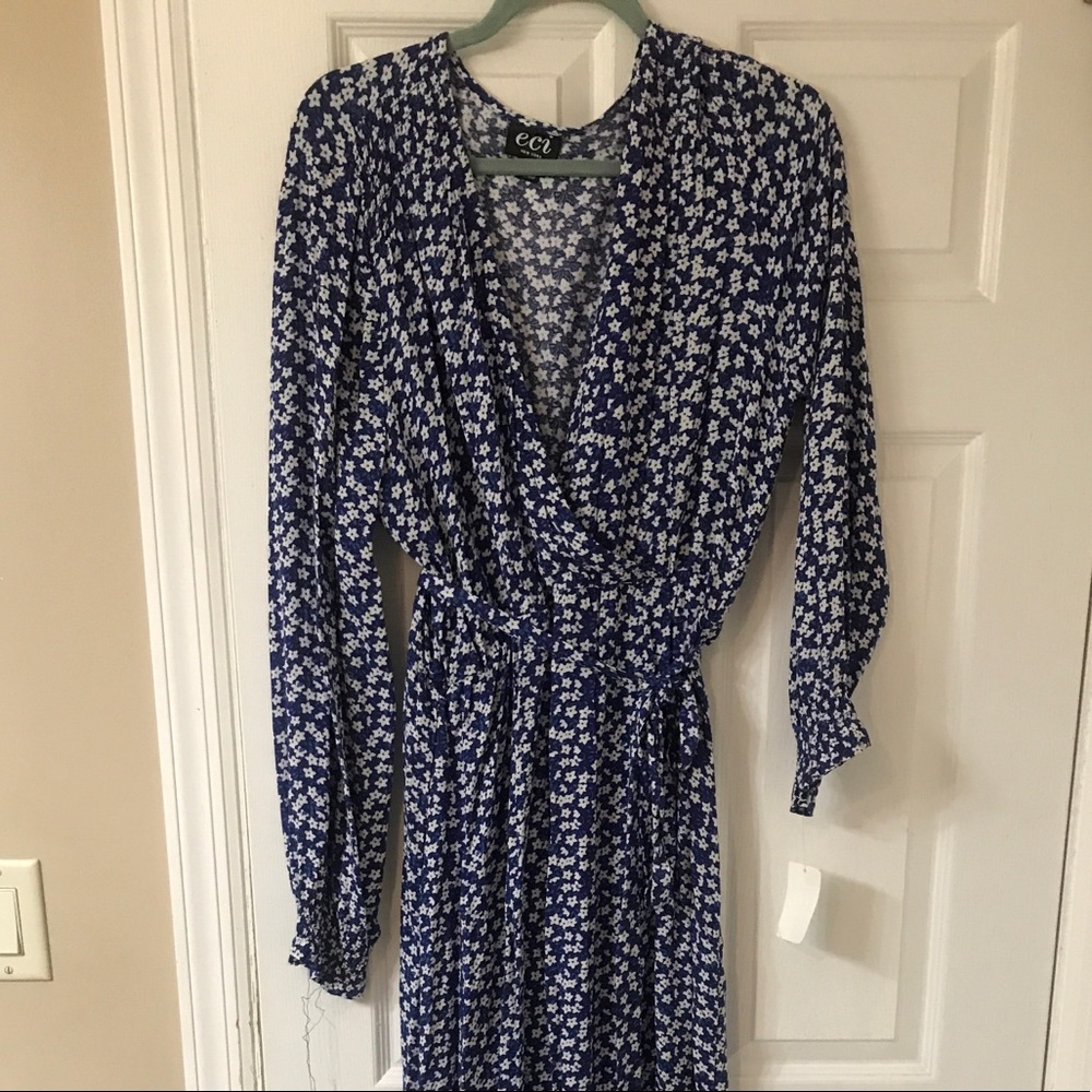 Floral Wrap Maxi Dress